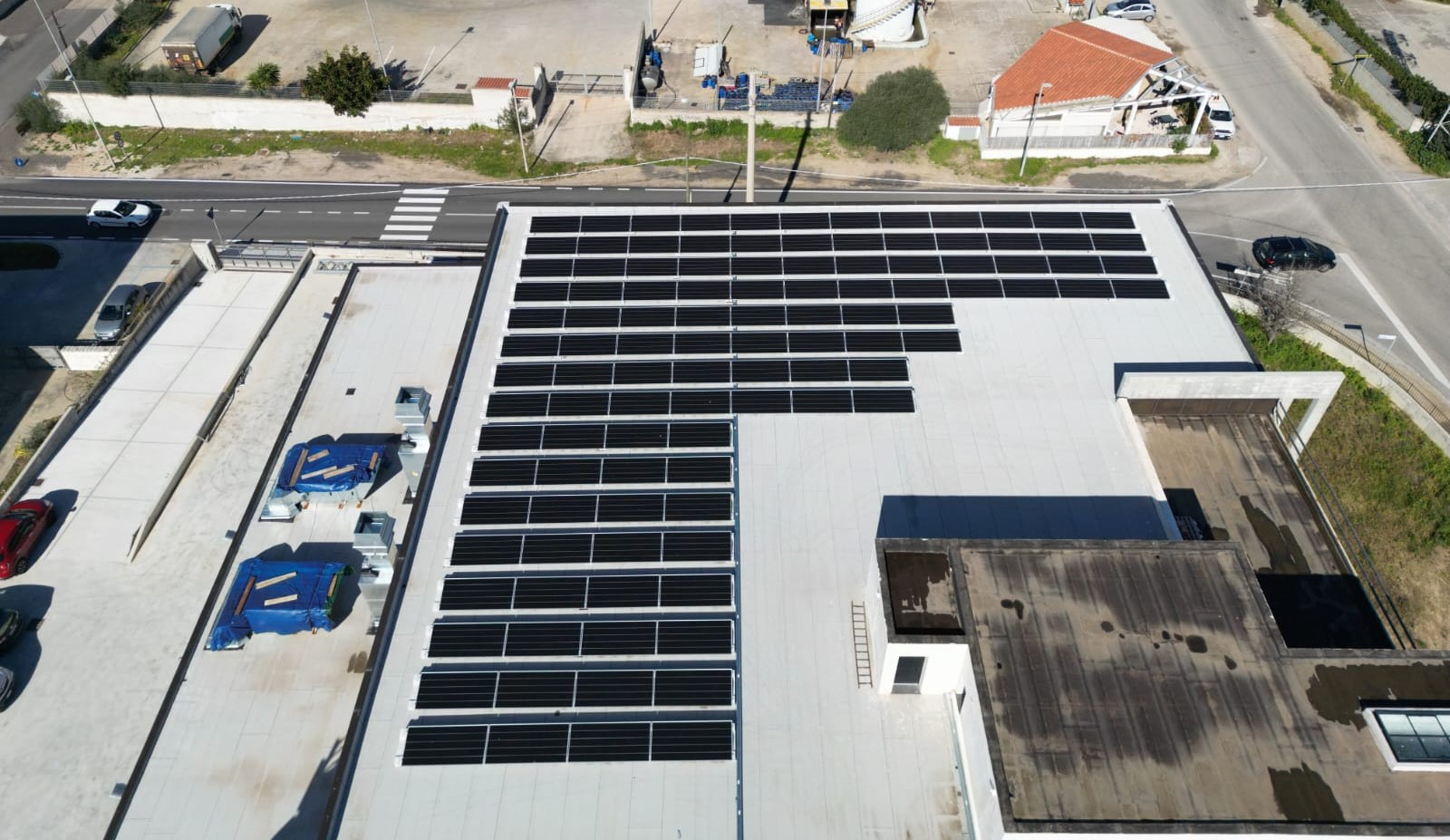 Impianto fotovoltaico olbia Falegnameria Baialegno 60kw